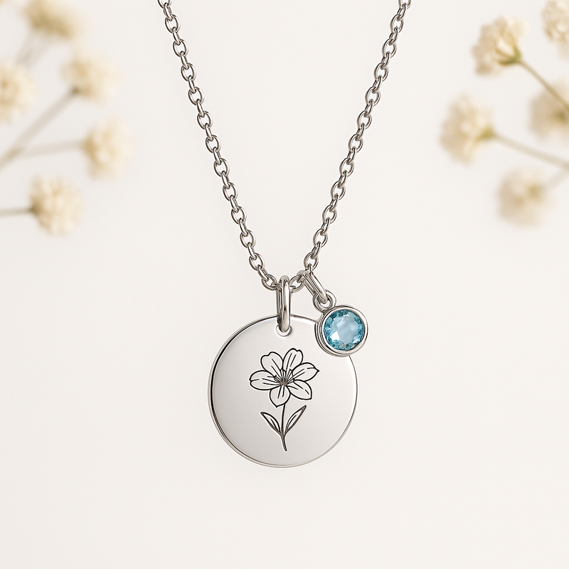 Custom Birth Month Flower Necklace Trends: Boost Business with Personalized Birthstone Jewelry & Wholesale Options