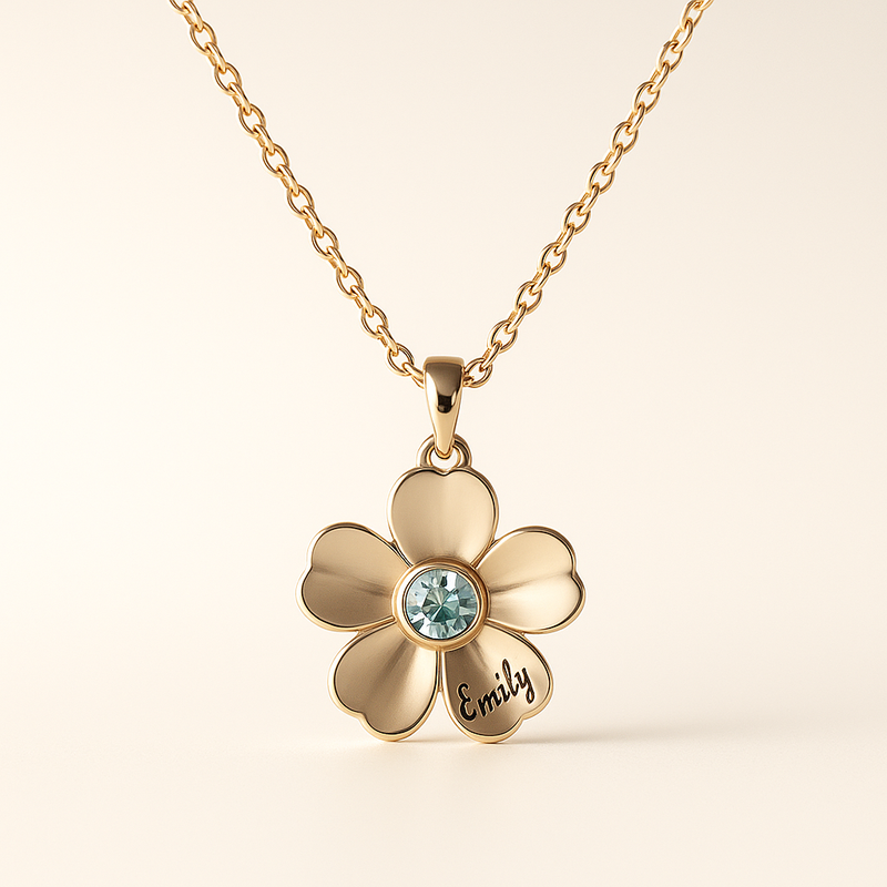 Boost Your Jewelry Brand with Custom Birthstone Flower Necklace Designs: OEM Stainless Steel Solutions