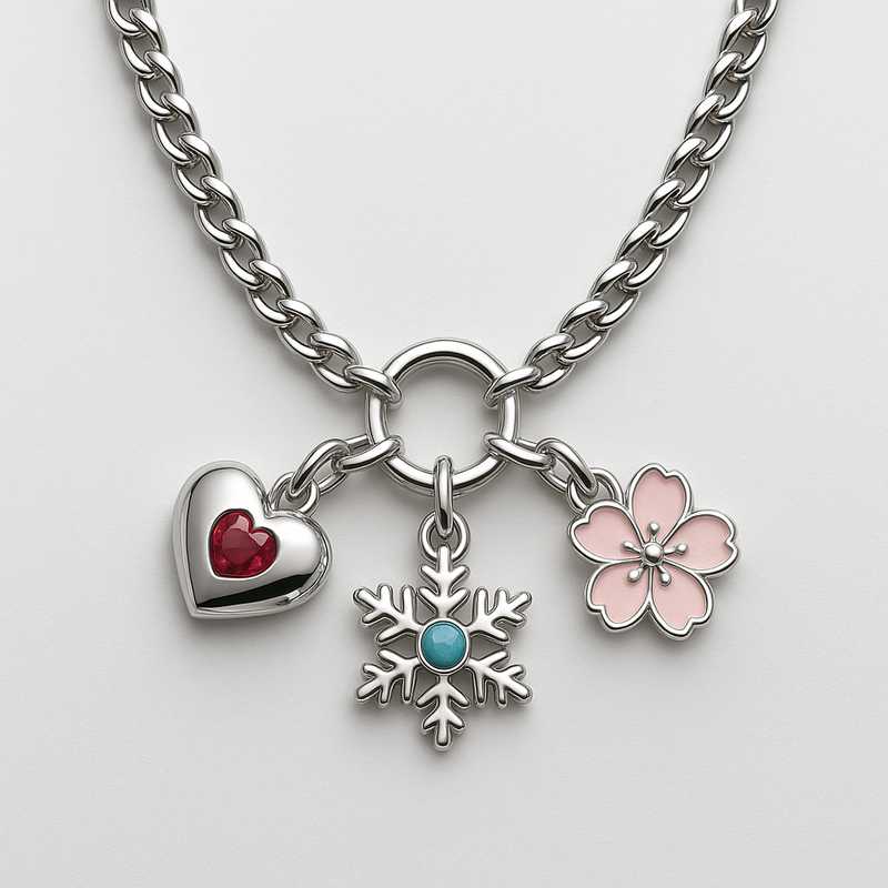 Seasonal Charm Necklaces: Custom Birth Month Flowers & Birthstones Seasonal Charm Necklaces: Custom Birth Month Flowers & Birthstones - Featured Image