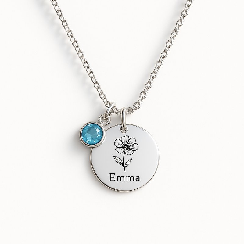 Custom Birth Month Flower Necklace: A Trend in Personalized Birthstone Charm Jewelry for Wholesale Growth