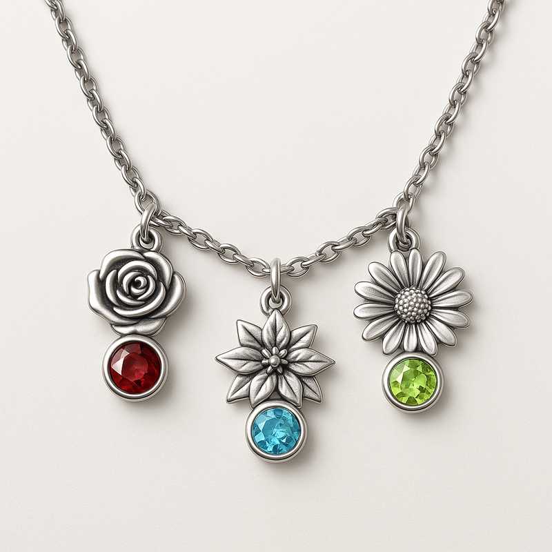 Celebrate Every Season with Custom Birthstone & Flower Charm Necklaces Celebrate Every Season with Custom Birthstone & Flower Charm Necklaces - Featured Image