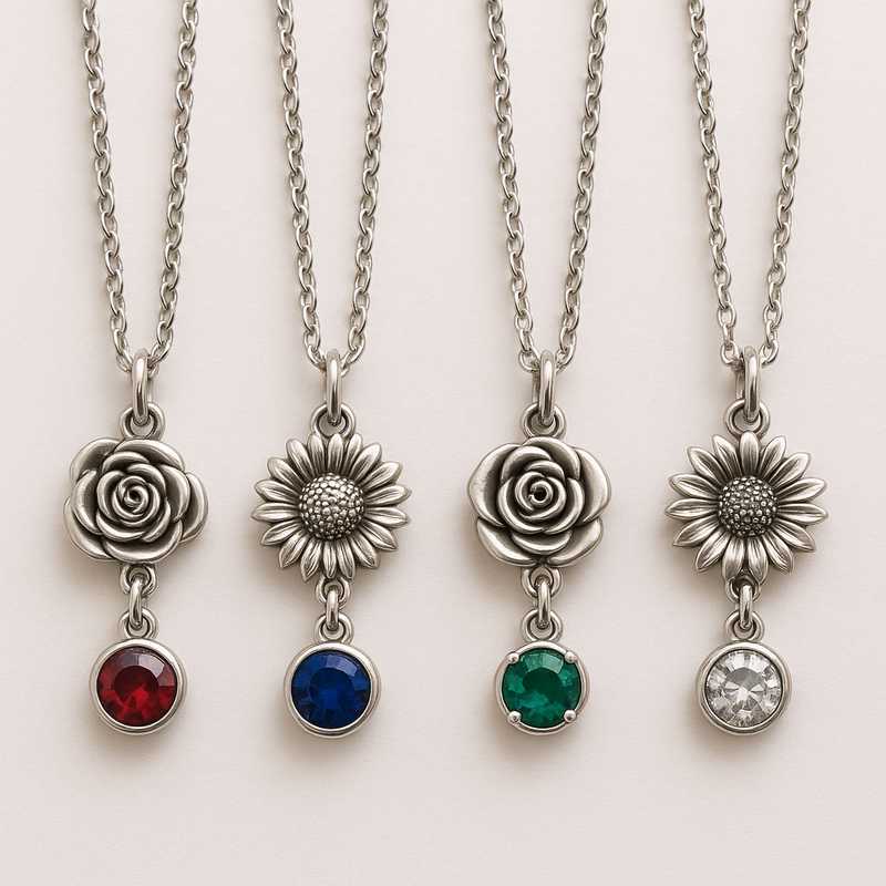 Seasonal Charm Necklaces: Custom Birthstones & Flowers for Every Occasion Seasonal Charm Necklaces: Custom Birthstones & Flowers for Every Occasion - Featured Image