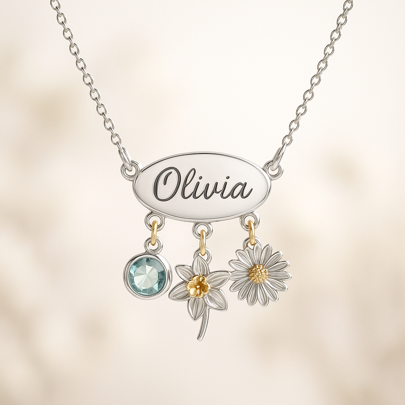 Boost Your Jewelry Business with Custom Birthstone Charm Necklaces: Personalized Birth Month Flower Jewelry & More