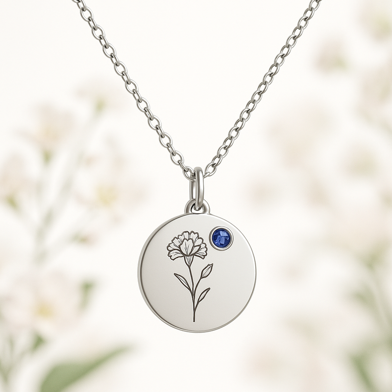 Custom Birthstone Flower Necklace: Unlocking Business Growth with Personalized Birth Month Flower Charm Jewelry