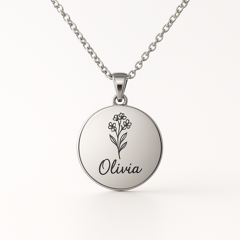 Custom Birth Month Flower Necklace Manufacturing: Boost Your Jewelry Brand with Personalized Stainless Steel Designs