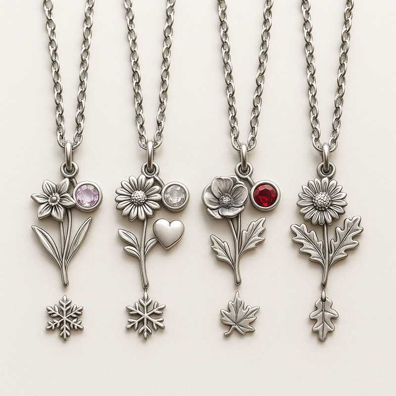 Festive Spark: Custom Flower & Stone Necklaces for Every Season Festive Spark: Custom Flower & Stone Necklaces for Every Season - Featured Image