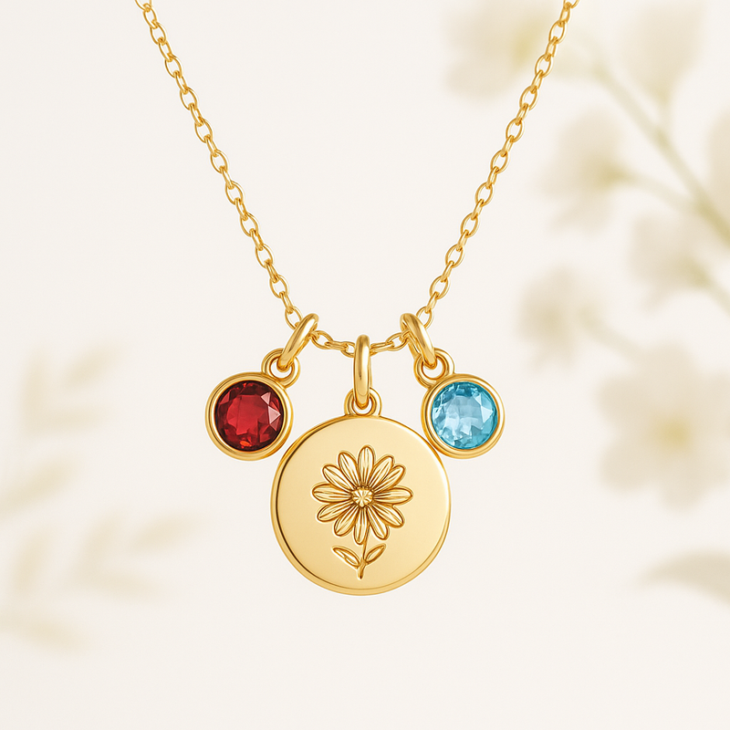 Grow Your Business with Custom Birthstone Charm Necklaces and Personalized Flower Birthstone Jewelry