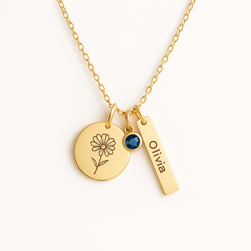 Boost Your Jewelry Business with Custom Birth Month Flower Necklace Manufacturing: Low MOQ & High Profit Potential