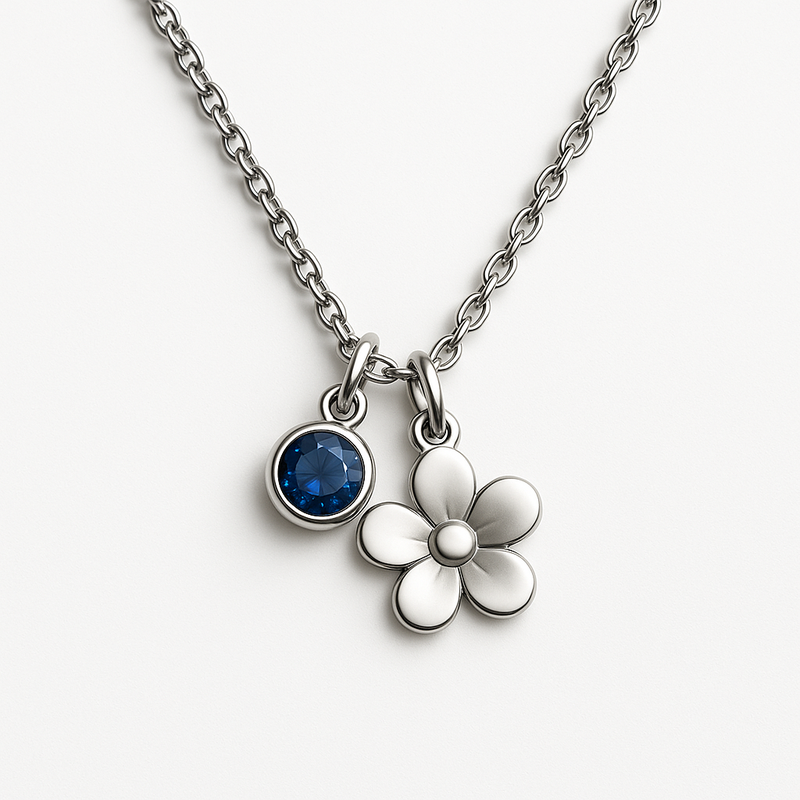 Boost Business Growth with Custom Birthstone Charm Necklace Manufacturing: Wholesale Flower Pendant & Design Services