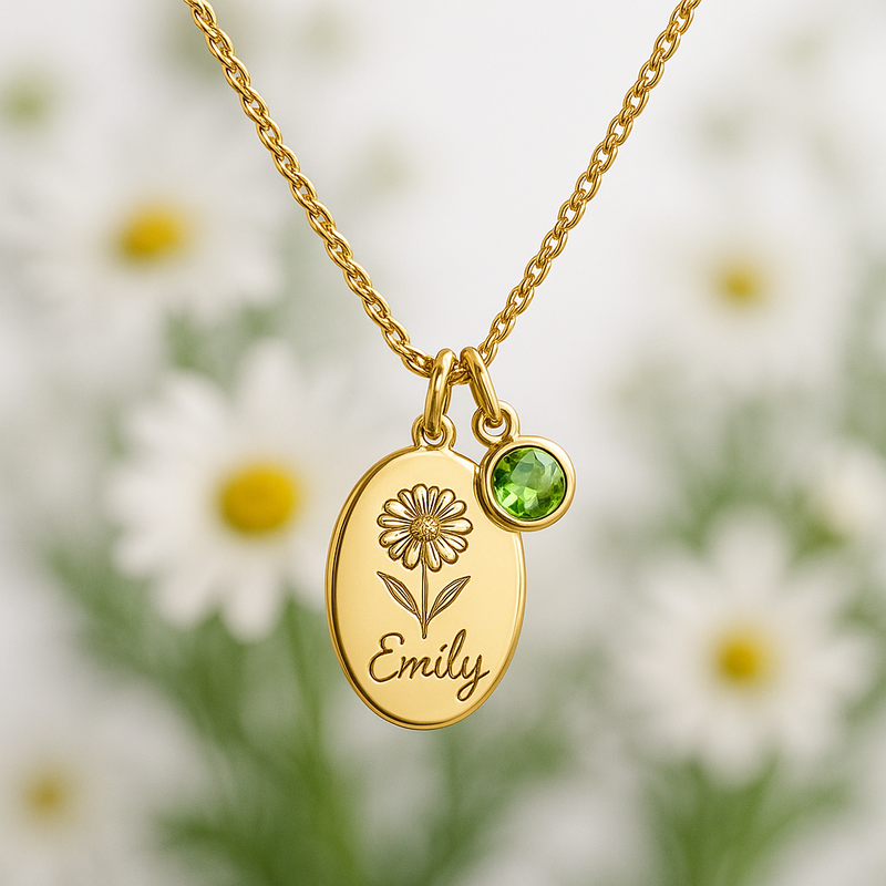 Boost Your Jewelry Brand with Custom Birth Month Flower Birthstone Charm Necklaces: Personalized Birthstone Flower Charm Jewelry for Wholesale Success