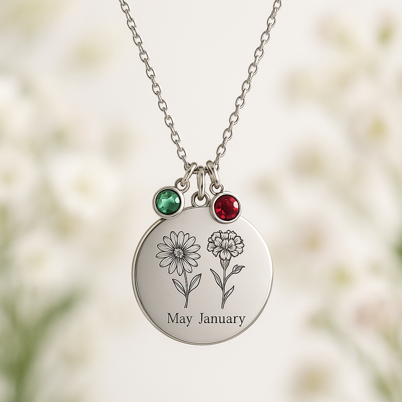 Custom Birth Month Flower Necklace Trends: Boost B2B Growth with Personalized Birthstone Charm Designs