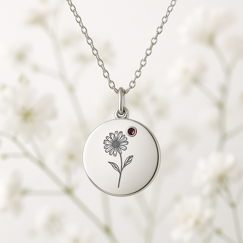 Custom Birth Month Flower Necklace Manufacturing: Boost Sales with Personalized Birthstone Jewelry at Low MOQ