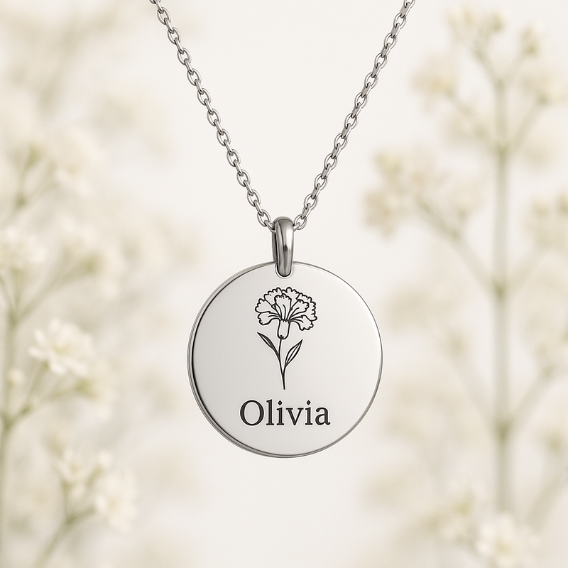 Custom Birth Month Flower Necklace Manufacturing: Boost Business with Personalized Jewelry & Low MOQ Options