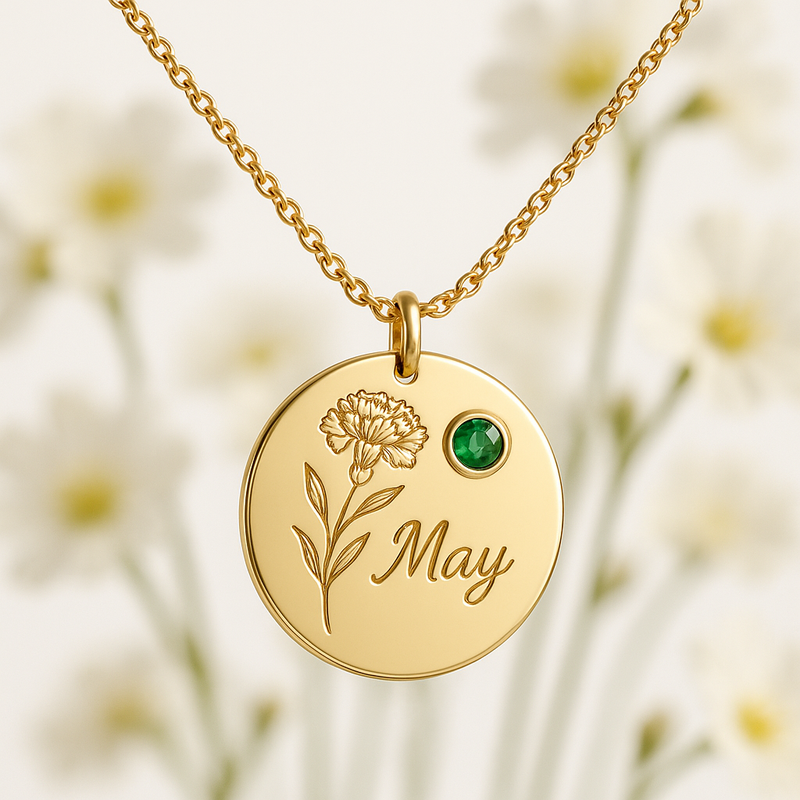 Custom Birth Month Flower Necklace: The Latest Trend in Personalized Birthstone Flower Jewelry for Wholesale Manufacturers