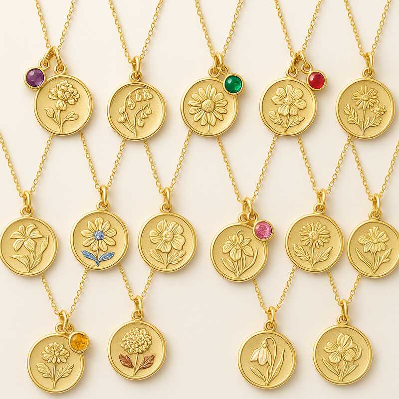 Timeless Treasures: Custom Birth Month Flower & Birthstone Necklaces for Every Season Timeless Treasures: Custom Birth Month Flower & Birthstone Necklaces for Every Season - Featured Image