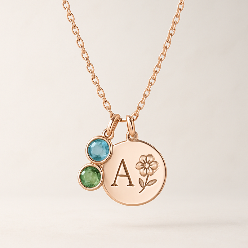 Custom Birthstone Charm Necklace: A Complete Guide to Personalized Birth Month Flower Necklaces & Birthstone Jewelry for Wholesale Manufacturers