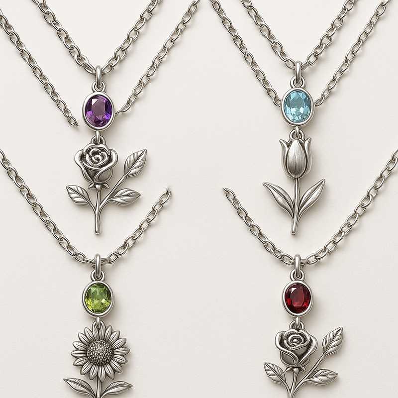 Seasonal Sparkle: Custom Birthstone & Flower Necklaces for Every Occasion Seasonal Sparkle: Custom Birthstone & Flower Necklaces for Every Occasion - Featured Image