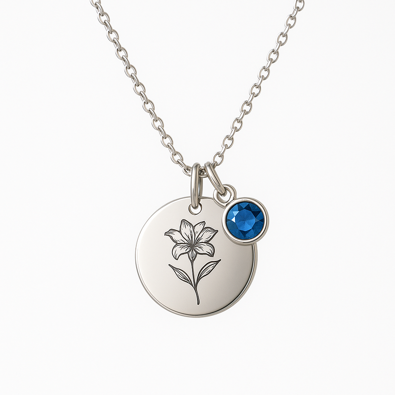 Boost Your Jewelry Business with Custom Birth Month Flower Birthstone Charm Necklace Manufacturing Services