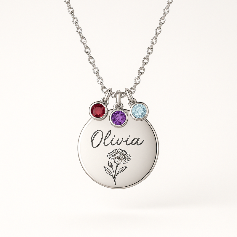 Enhance Your Jewelry Collection with Custom Birthstone Charm Necklaces and Personalized Birth Month Flower Designs for Business Growth