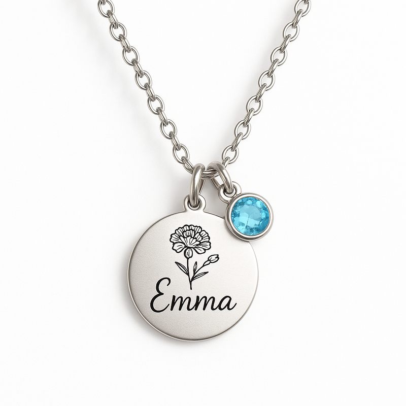 Why a Custom Birth Month Flower Birthstone Charm Necklace is the Perfect Personalized Jewelry Gift for Her: Wholesale Opportunities in Stainless Steel Jewelry Manufacturing