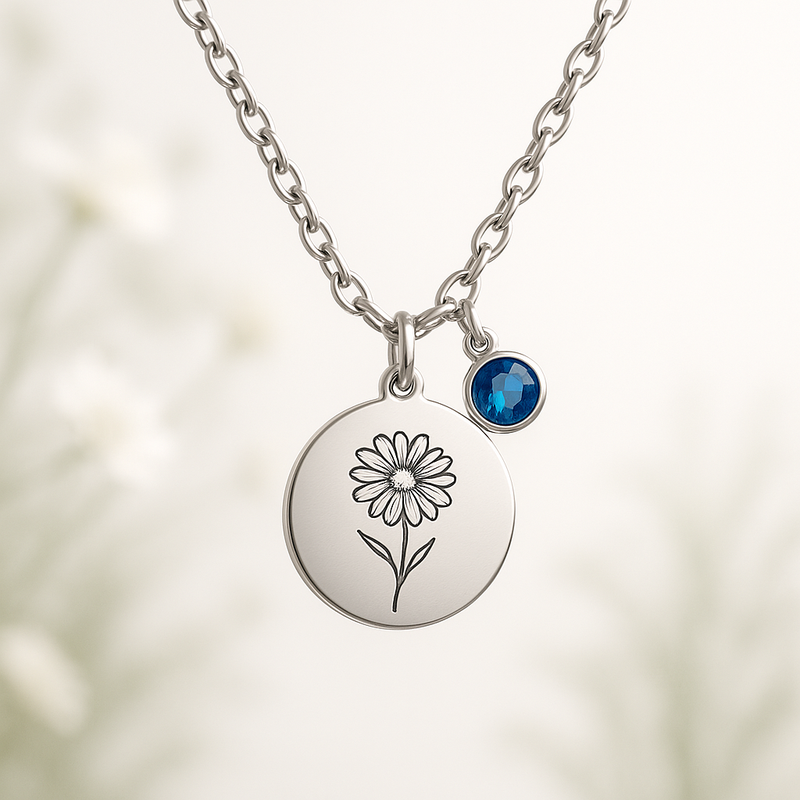 Boost Your Jewelry Business with Custom Birth Month Flower Birthstone Charm Necklace and Personalized Designs