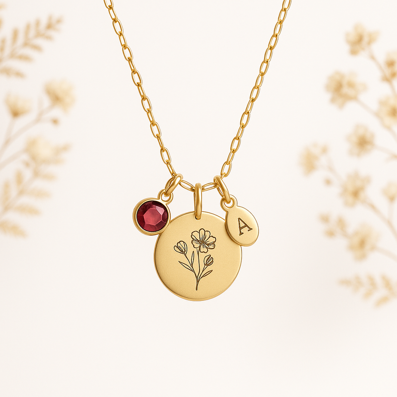 Boost Your Jewelry Business with Custom Birth Month Flower Necklaces, Birthstone Charm Necklaces, and Personalized Birthstone Flower Necklaces