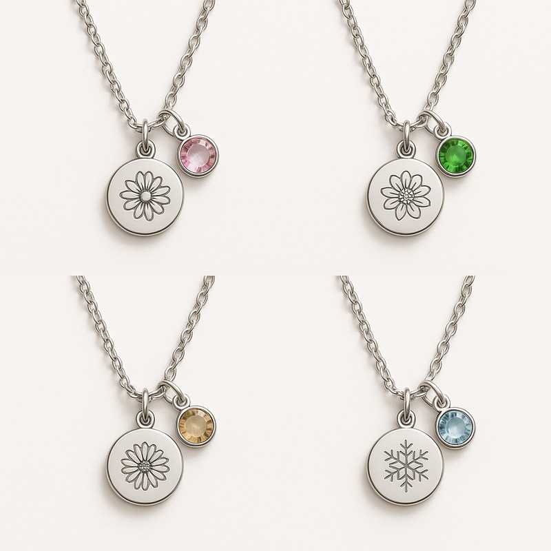 Seasonal Treasures: Custom Birthstone & Flower Necklaces for Every Occasion Seasonal Treasures: Custom Birthstone & Flower Necklaces for Every Occasion - Featured Image