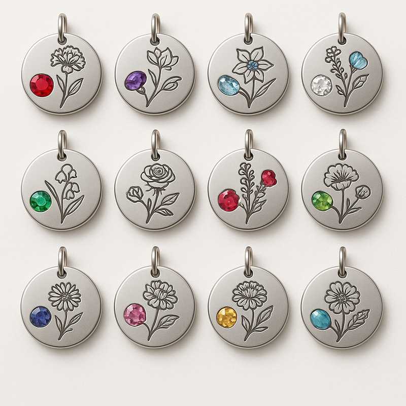 Tailored Birth Month Flower & Birthstone Charms for B2B Success - Featured Image