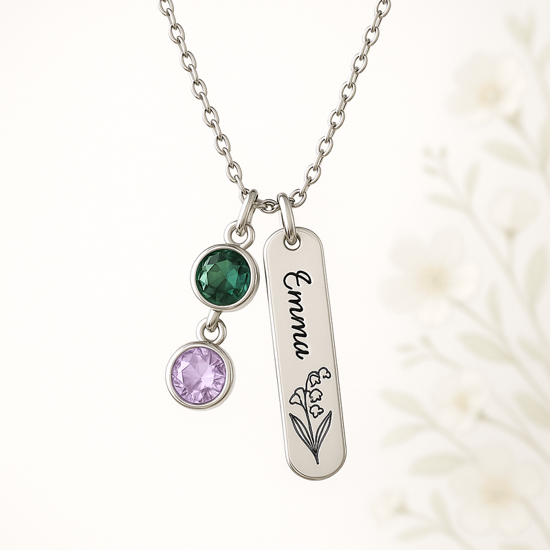 Grow Your Jewelry Business with Custom Birthstone Charm Necklaces, Birth Month Flower Necklaces, and Personalized Birthstone Flower Necklaces
