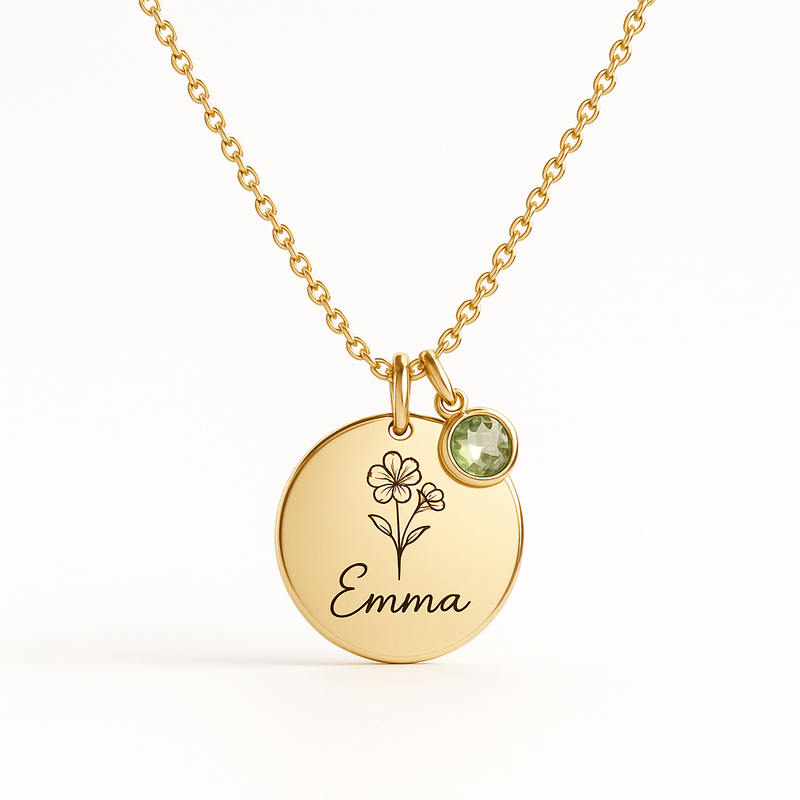Custom Birth Month Flower Necklace Manufacturing: Boost Your Jewelry Brand with Personalized Birthstone Charm Designs