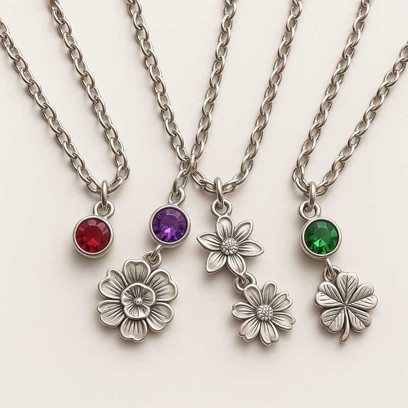 Celebrate Every Season with Custom Birthstone & Flower Necklaces Celebrate Every Season with Custom Birthstone & Flower Necklaces - Featured Image