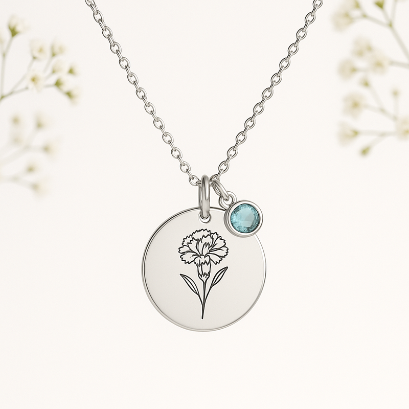 Custom Birth Month Flower Necklace: Boost Your Jewelry Brand with Personalized, Durable Designs & Low MOQ Manufacturing