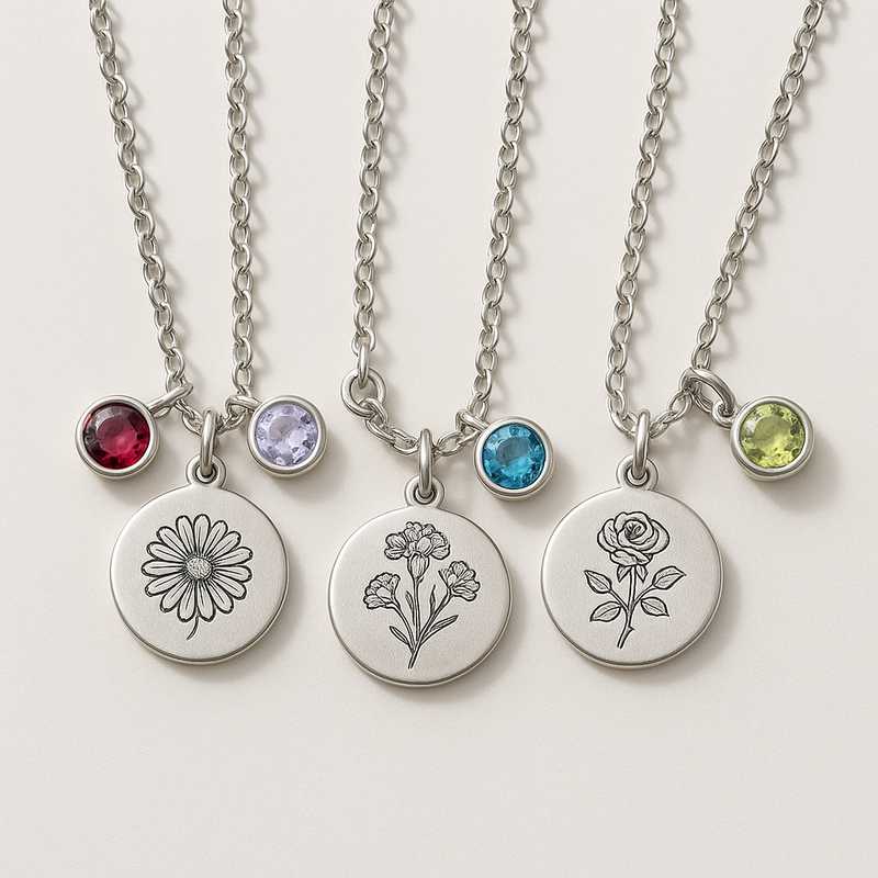 Timeless Charm: Custom Birthstone & Flower Necklaces for Every Holiday Timeless Charm: Custom Birthstone & Flower Necklaces for Every Holiday - Featured Image