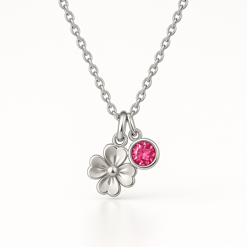Boost Business with Custom Birthstone Flower Charm Necklaces: OEM/ODM Floral Jewelry That Sells