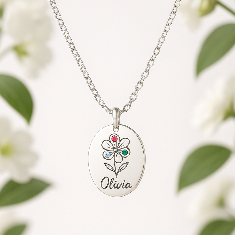 Boost Your Jewelry Business with Custom Birthstone Flower Necklace Designs: Wholesale Personalization with Low MOQ