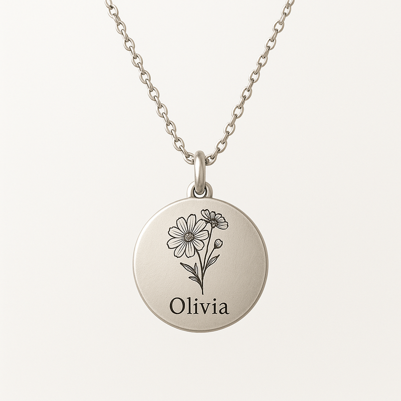 Boost Business Growth with Custom Birth Month Flower Necklace Manufacturing: Low MOQ & High-Quality Stainless Steel