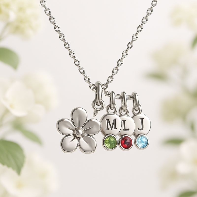 Custom Birthstone Flower Necklace Manufacturing: Boost B2B Growth with Personalized Charm Jewelry Solutions