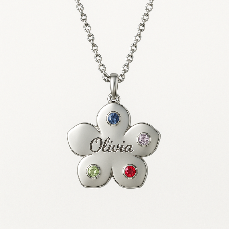 Custom Birthstone Flower Necklace Manufacturing: How Personalized Floral Jewelry Drives B2B Growth with Low MOQ and High Durability