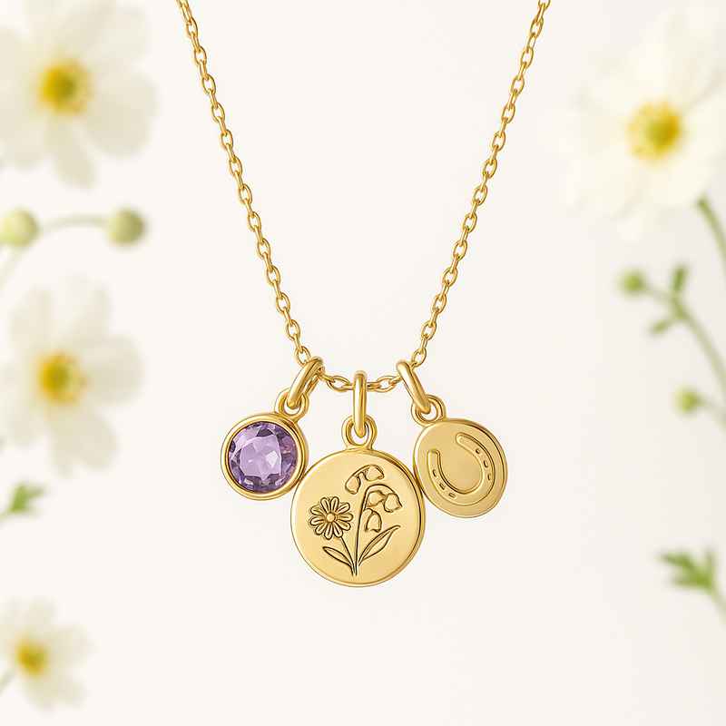 Boost Your Jewelry Brand with Custom Birth Month Flower Birthstone Charm Necklaces: Low MOQ & High ROI