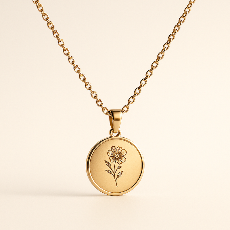 Boost Your Jewelry Brand with Custom Birth Month Flower Necklaces: Low MOQ, High-Quality Stainless Steel Manufacturing