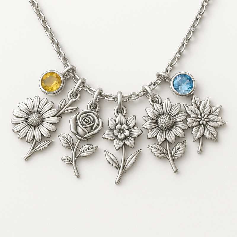 Timeless Blooms & Gems: Holiday-Ready Custom Charm Necklaces - Featured Image