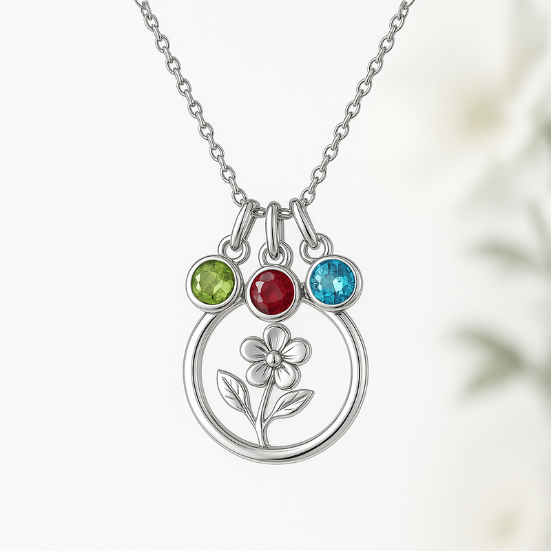 Custom Birthstone Flower Necklace: A Perfect Opportunity for Wholesale Personalized Birth Month Charm Jewelry