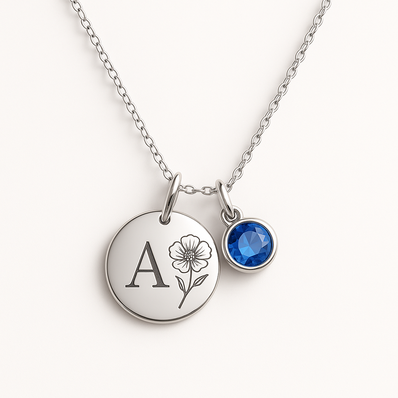 Custom Birthstone Charm Necklace: Boost Your Jewelry Brand with Personalized Birthstone Jewelry and Birth Month Flower Necklaces