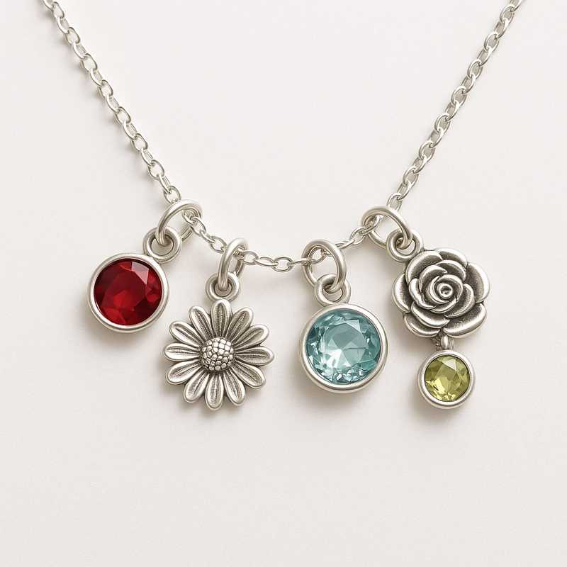 Seasonal Sparkle: Custom Birthstone & Flower Necklaces for Every Celebration Seasonal Sparkle: Custom Birthstone & Flower Necklaces for Every Celebration - Featured Image