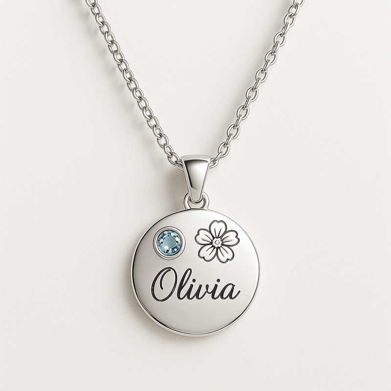 Custom Birth Month Flower Necklace: The Perfect Personalized Birthstone Charm Necklace for Wholesale Jewelry Businesses