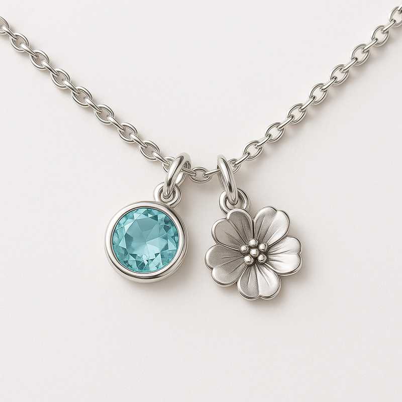 Celebrate Every Season with Custom Birthstone & Flower Charm Necklaces Celebrate Every Season with Custom Birthstone & Flower Charm Necklaces - Featured Image
