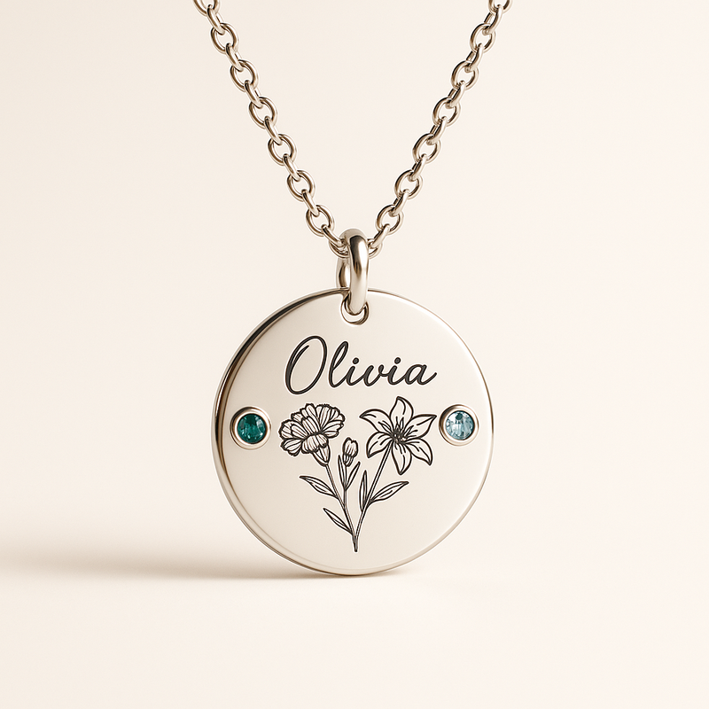 Boost Your Jewelry Business with Custom Birth Month Flower Necklaces, Birthstone Charm Necklaces, and Personalized Birthstone Flower Jewelry