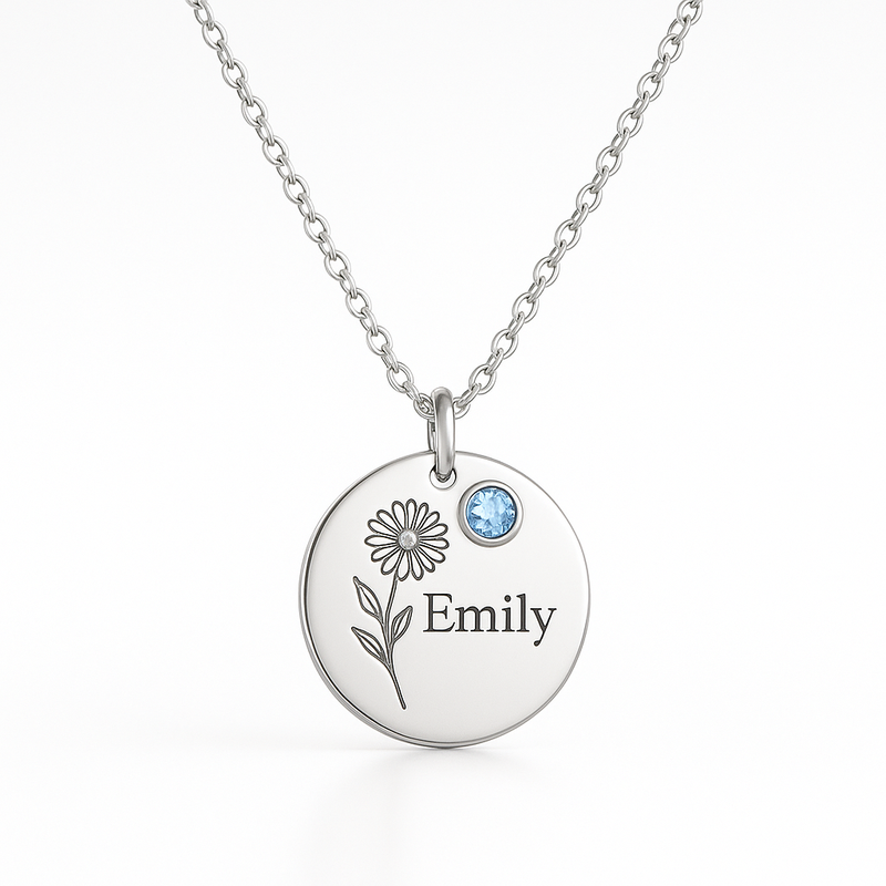 Boost Your Jewelry Business with Custom Birth Month Flower Birthstone Charm Necklaces and Personalized Floral Jewelry