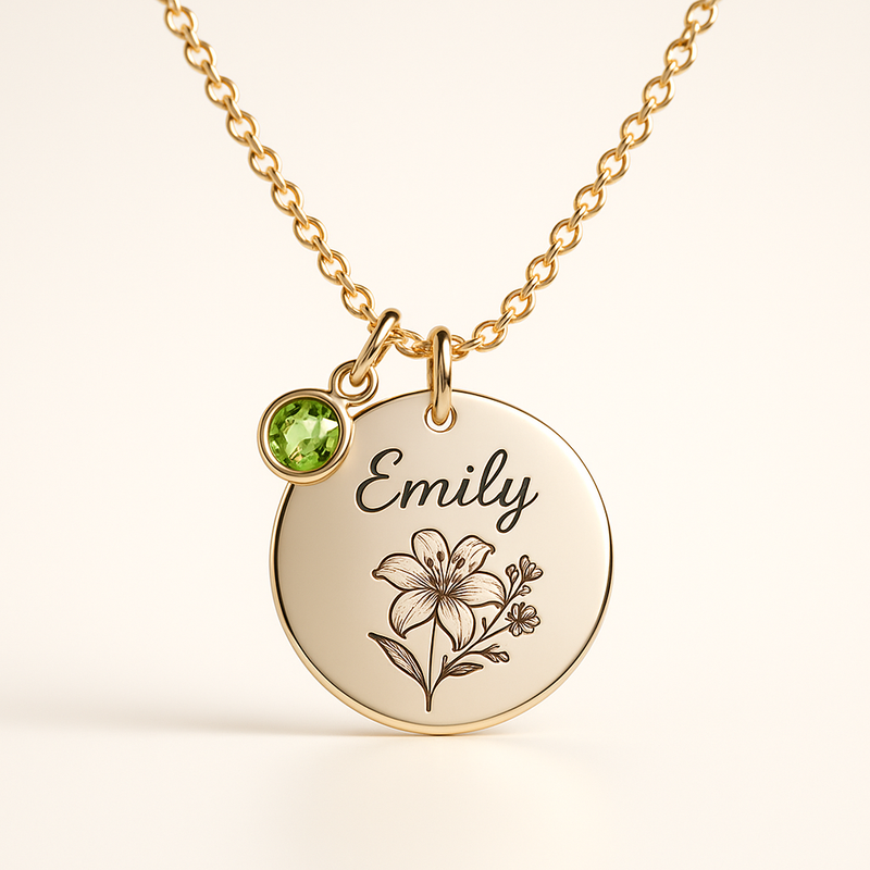 Boost Your Jewelry Business with Custom Birthstone Charm Necklaces, Personalized Birth Month Flower Necklaces, and Birthstone Flower Charm Jewelry