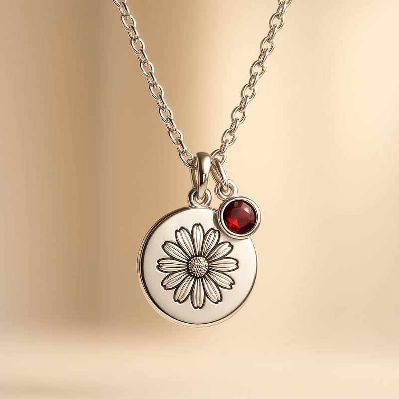 Custom Birth Month Flower Birthstone Charm Necklace: Boost Your Jewelry Business with Personalized Birth Flower Birthstone Necklaces